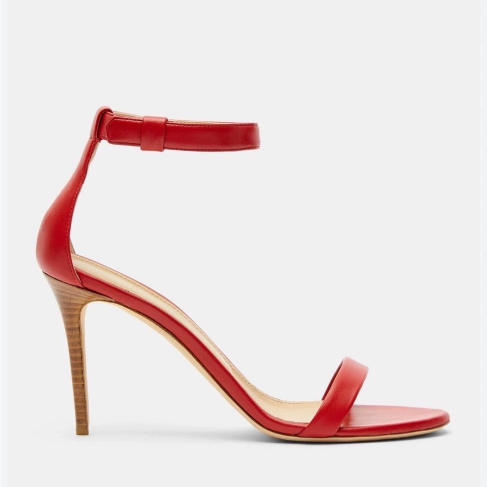 Theory strappy  Red Heels size 39.5 US 9